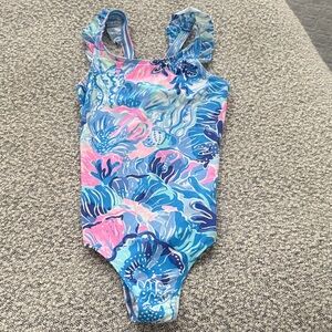 Lilly Pulitzer girls size 14 Floral Kids Swimwear
